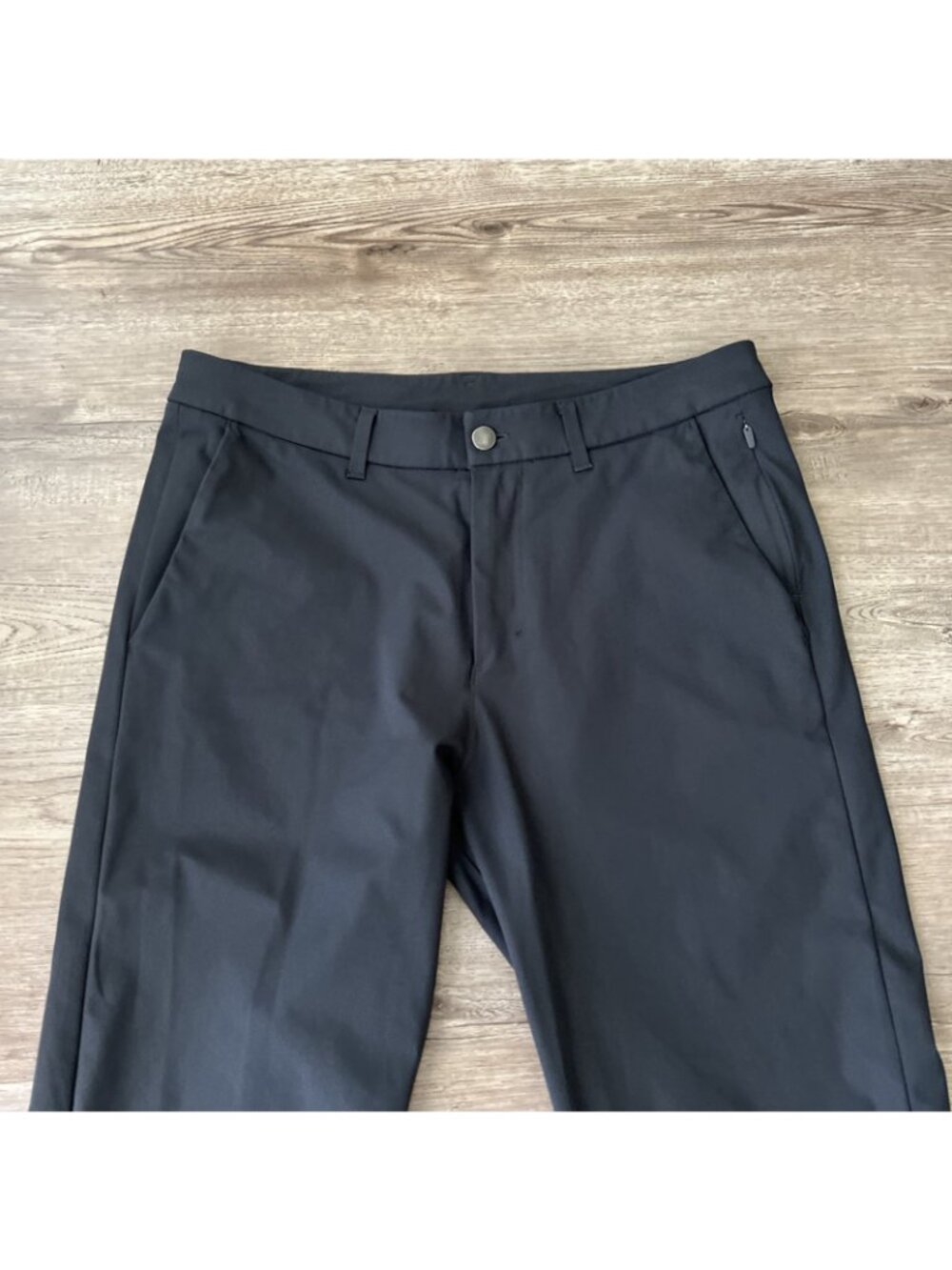 Lululemon Commission Pants Mens 32x29 Dark Gray Slim Fit Warpstream - Picture 2 of 16
